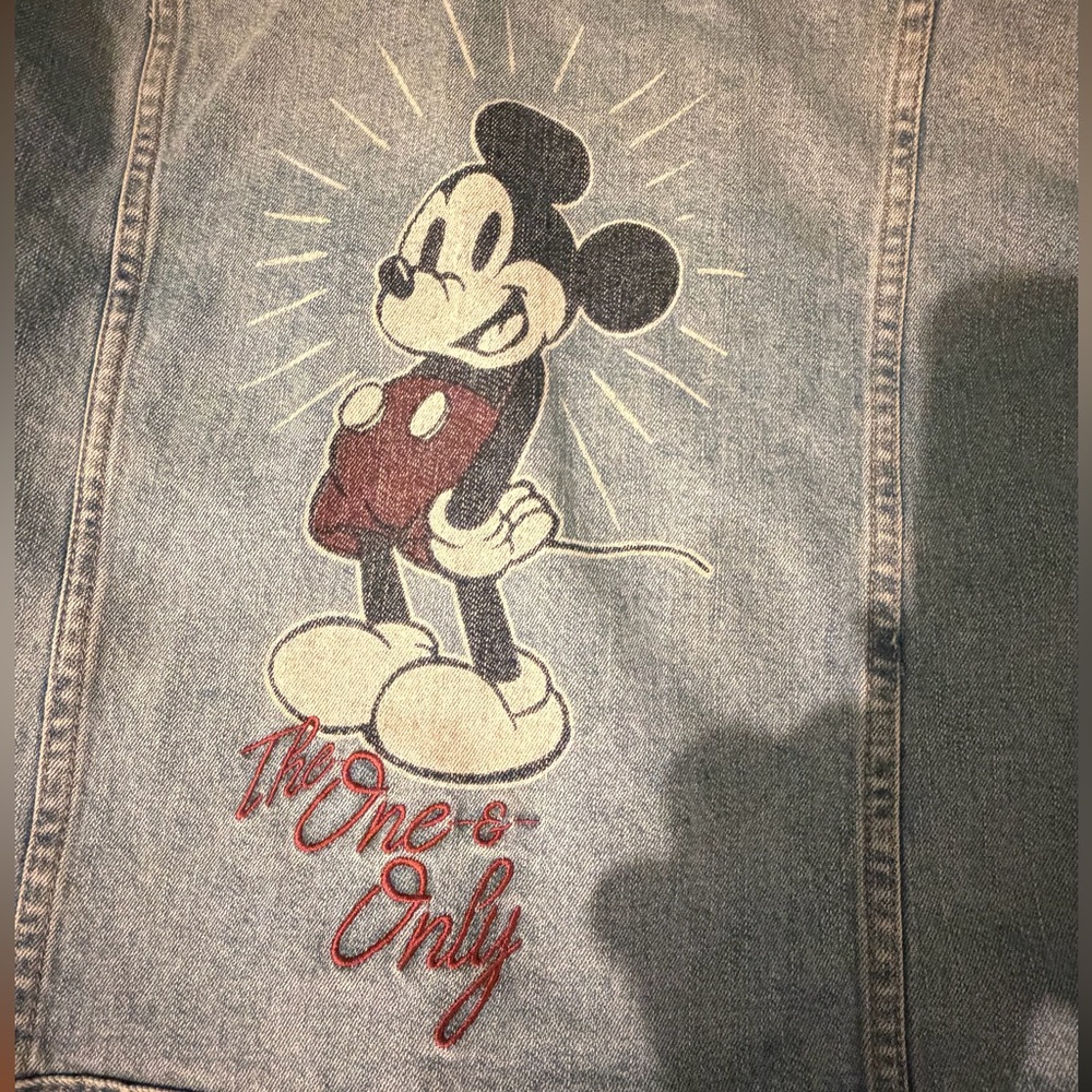 Disney Parks Mickey Mouse Blue Jean Jacket